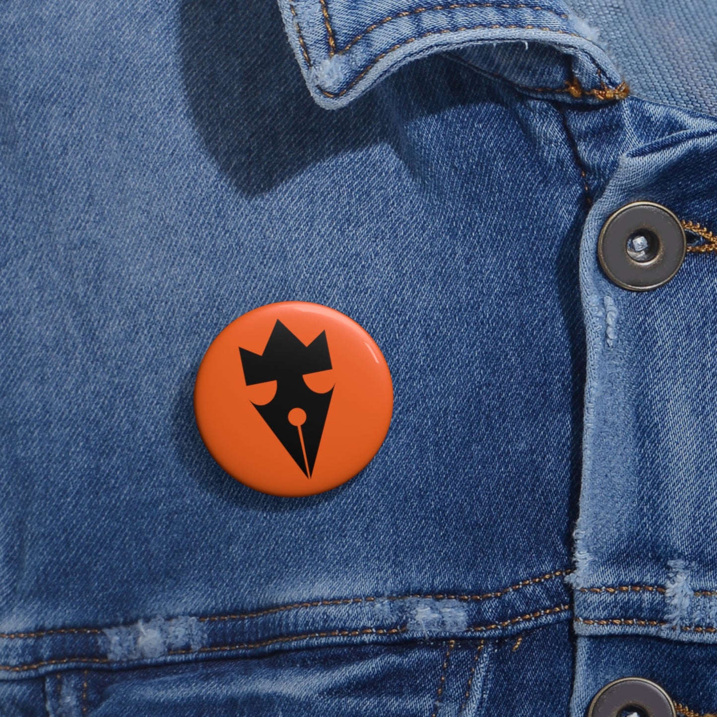 King Ink Logo Button Pin