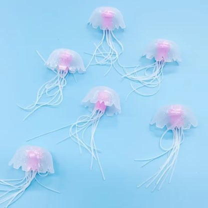3Pcs/6Pcs Fish Tank Landscape Simulation Jellyfish Decoration Silicone