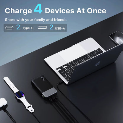 Curiosity Companion Portable Charger! 20000Mah Power Bank 45W 