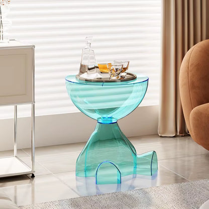 Transparent Ornaments Bear Coffee Table Sofa Living Room Bedside Table Storage Rack Bedside Small Net Red Coffee Table